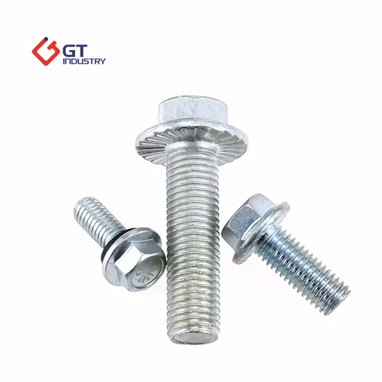 Mezzi denti del bullone flangiato esagonale M10